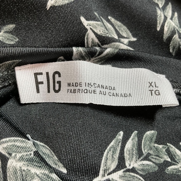 FIG CLOTHING Tunic / Mini Dress BLACK CREAM XL MADE IN CANADA - Picture 3 of 7